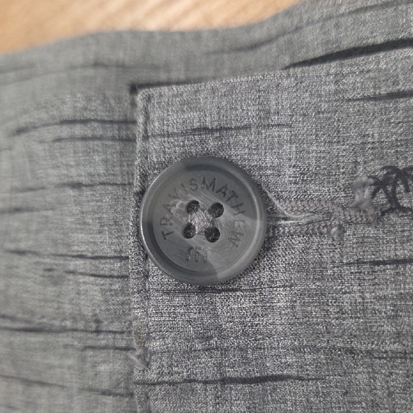 Travis Mathew Men's Flat Front Shorts in Charcoal and Light Gray - Picture 4 of 16